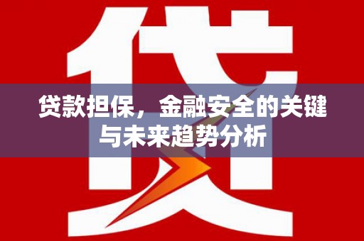 临夏贷款担保，金融安全的关键与未来趋势分析