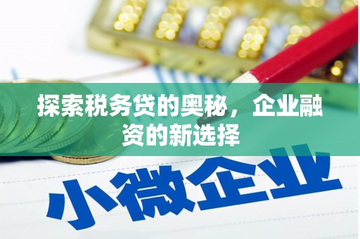 荔城探索税务贷的奥秘，企业融资的新选择