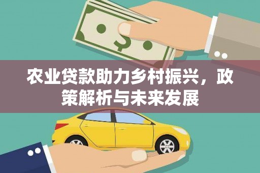 红原农业贷款助力乡村振兴，政策解析与未来发展
