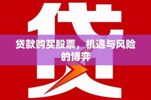 雨城贷款购买股票，机遇与风险的博弈