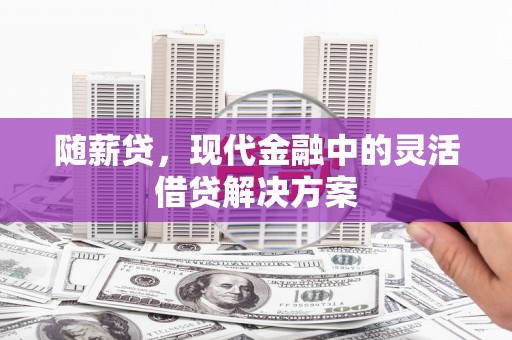 鱼峰随薪贷，现代金融中的灵活借贷解决方案