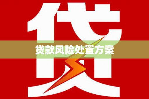 温州贷款风险处置方案