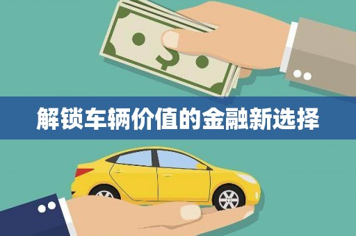 集贤解锁车辆价值的金融新选择