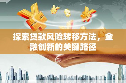 望都探索贷款风险转移方法，金融创新的关键路径