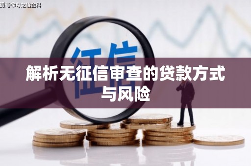 永寿解析无征信审查的贷款方式与风险